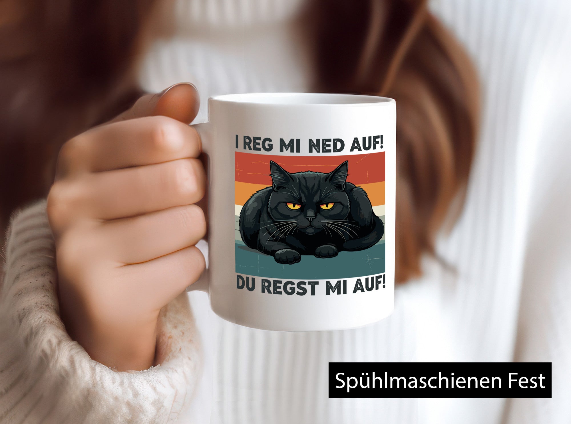 Du regst mi Auf | Böse Katze Reg ned lustiger Spruch Geschenk Tierliebhaber