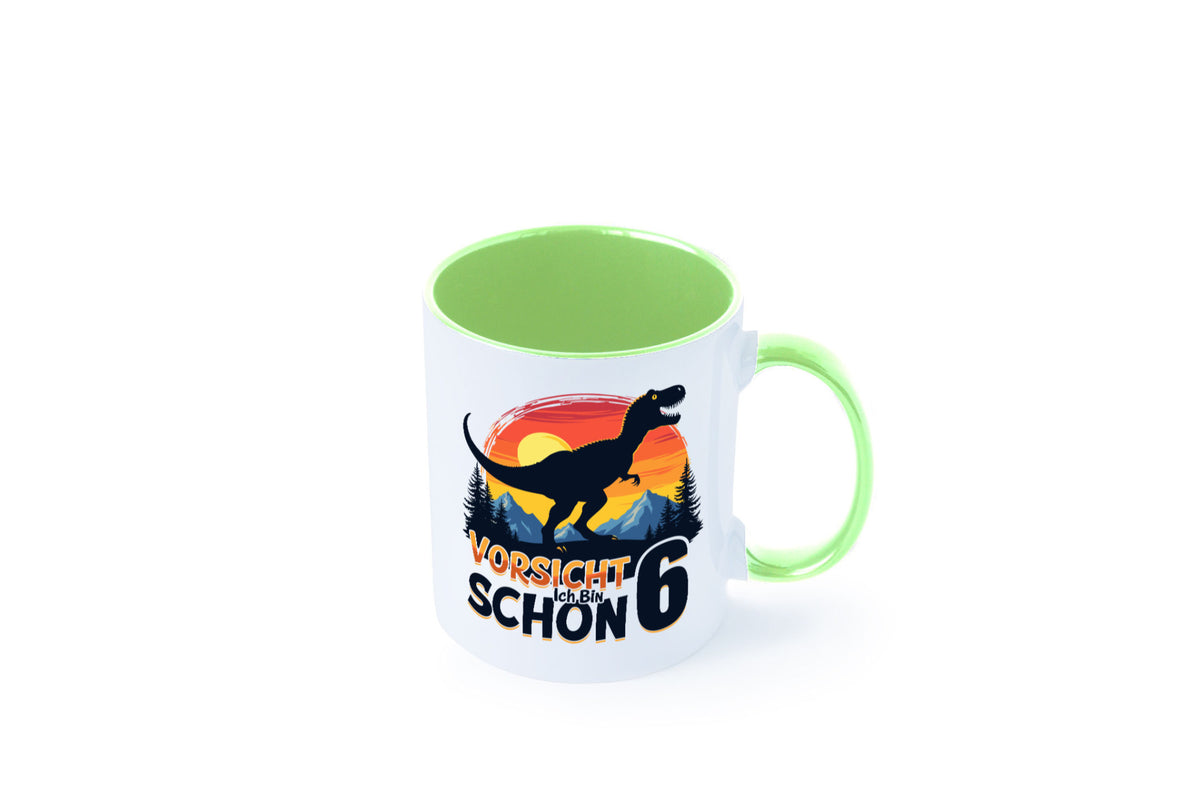 6. Geburtstag | 6 Jahre Dinosaurier Geschenkidee Humor Tasse