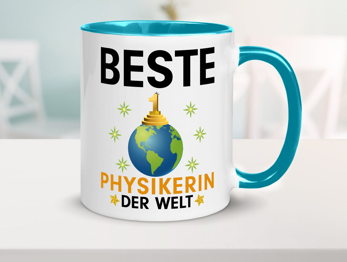 Welt Beste Physikerin | Physik lustiger Spruch Geschenk Humor Geschenkidee Tasse