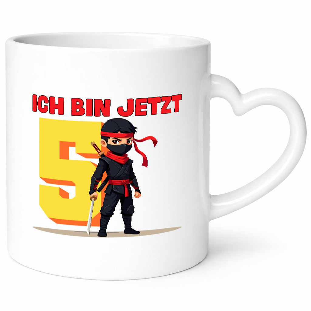 5. Geburtstag | 5 Jahre Ninja Kinder Geschenkidee Humor Tasse