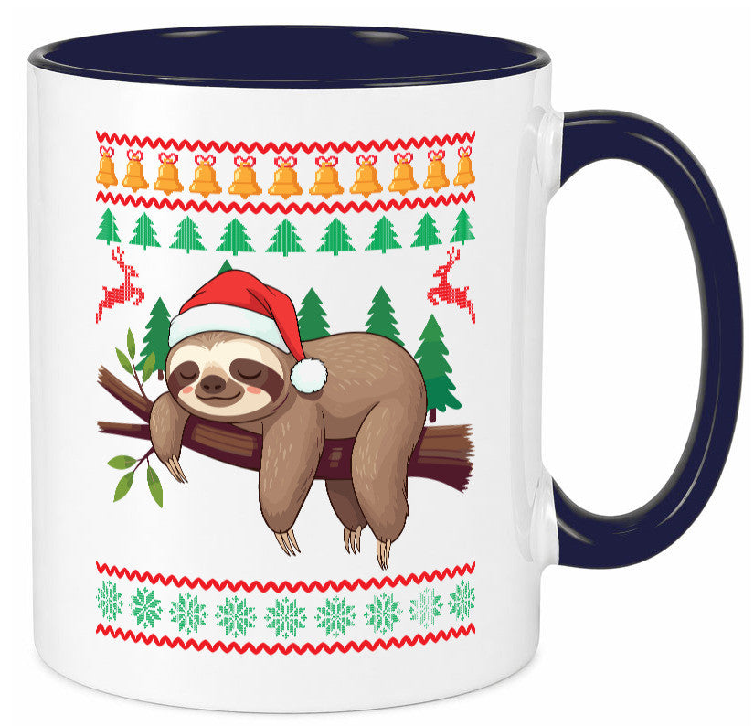 Ugly Christmas | Faultier Weihnachtsfaultier v2 lustig Tierliebhaber Humor Tasse