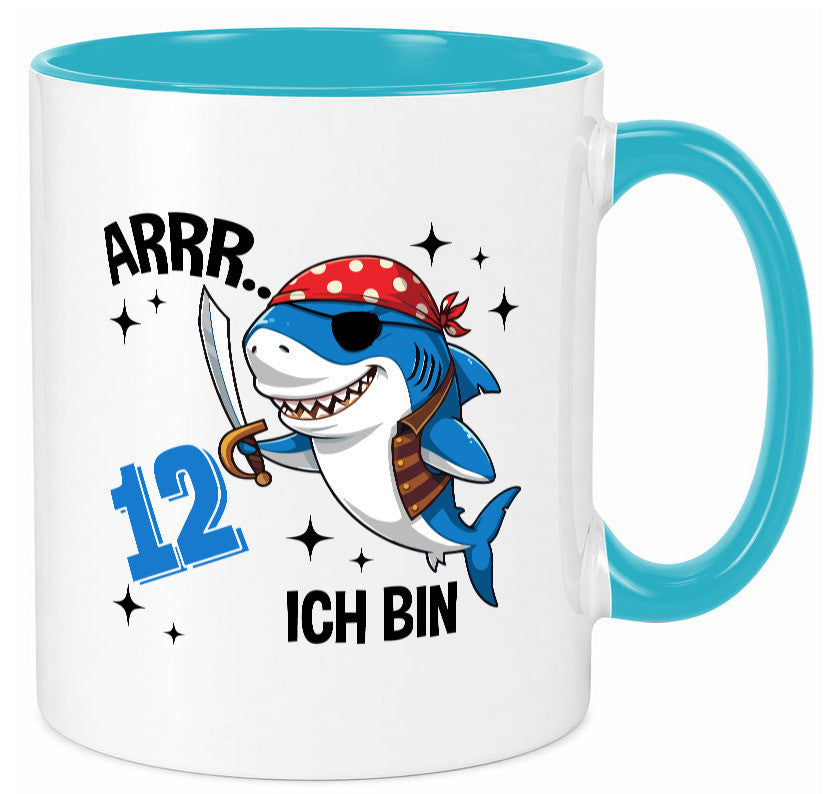 12. Geburtstag | 12 Jahre Arr Pirat Hai Piraten Geschenk Geschenkidee lustiger