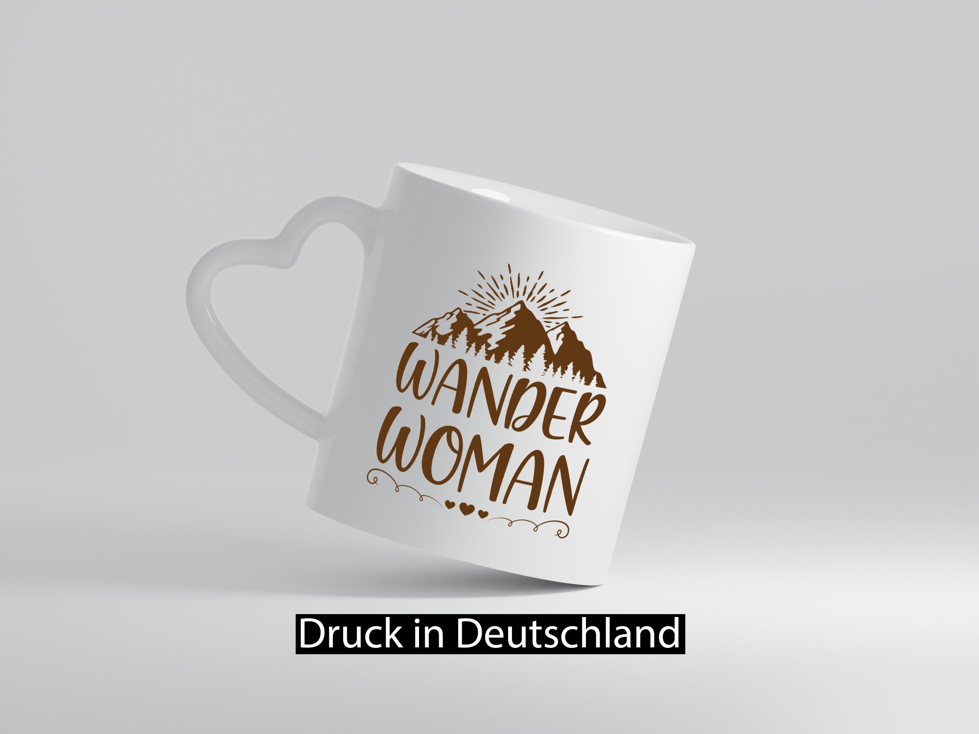 Wander Woman | Berge Herzen Geschenk Familie Geschenkidee lustiger Spruch Tasse