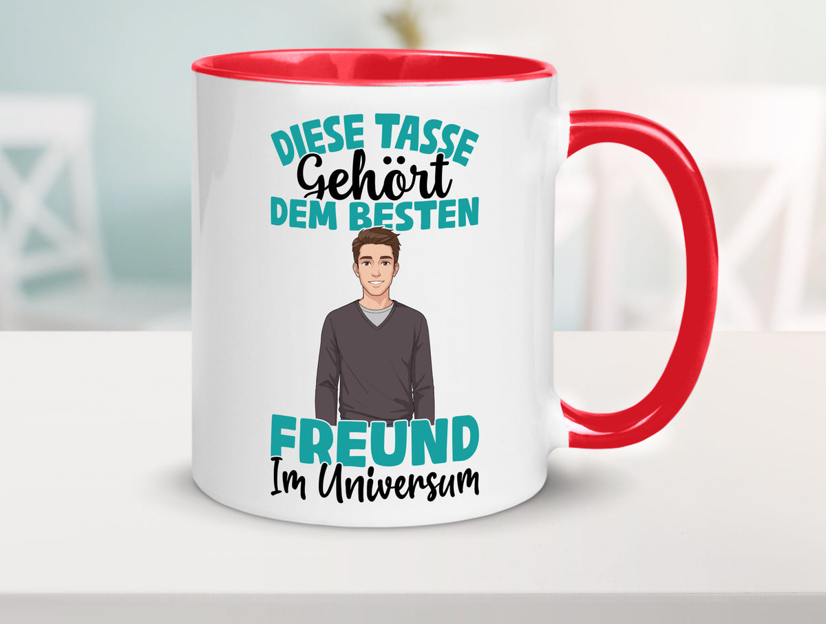 Im Universum: Freund | Beziehung Partner Liebe Geschenk Humor Geschenkidee Tasse