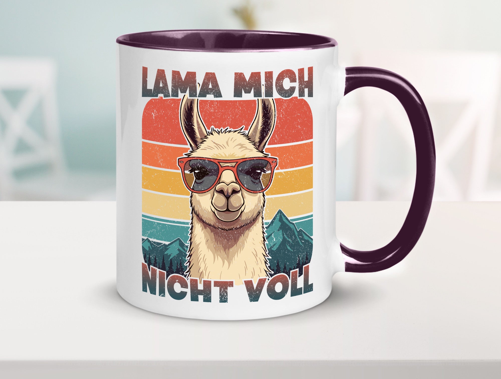 Lama mich nicht voll | Alpaka Kamel Retro lustig Humor Geschenkidee Geschenk