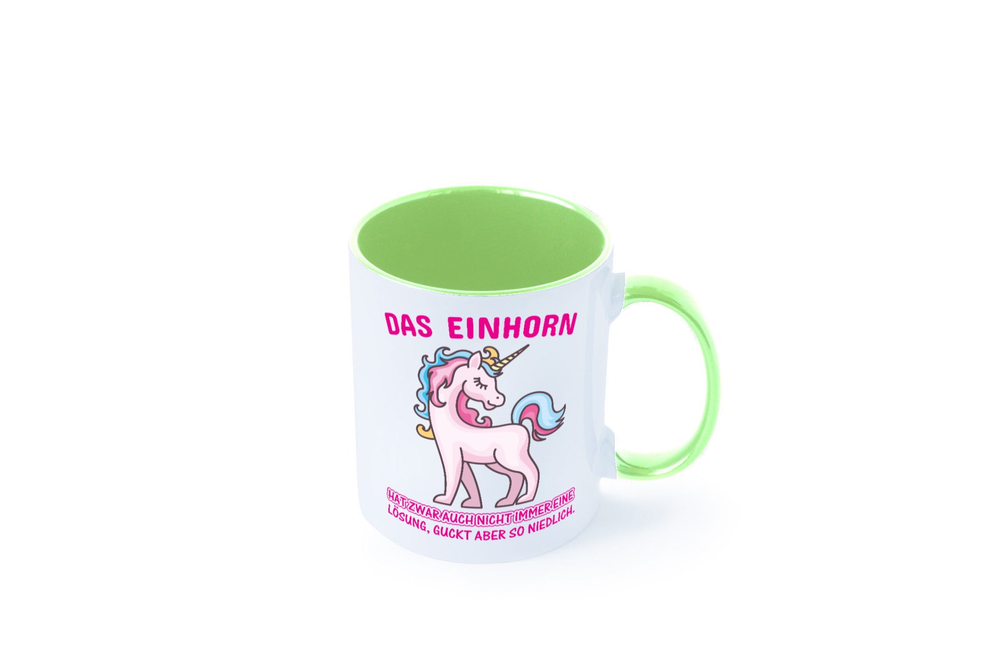 Niedliches Einhorn | lustige Tasse Frauen Mädchen lustiger Spruch Geschenk