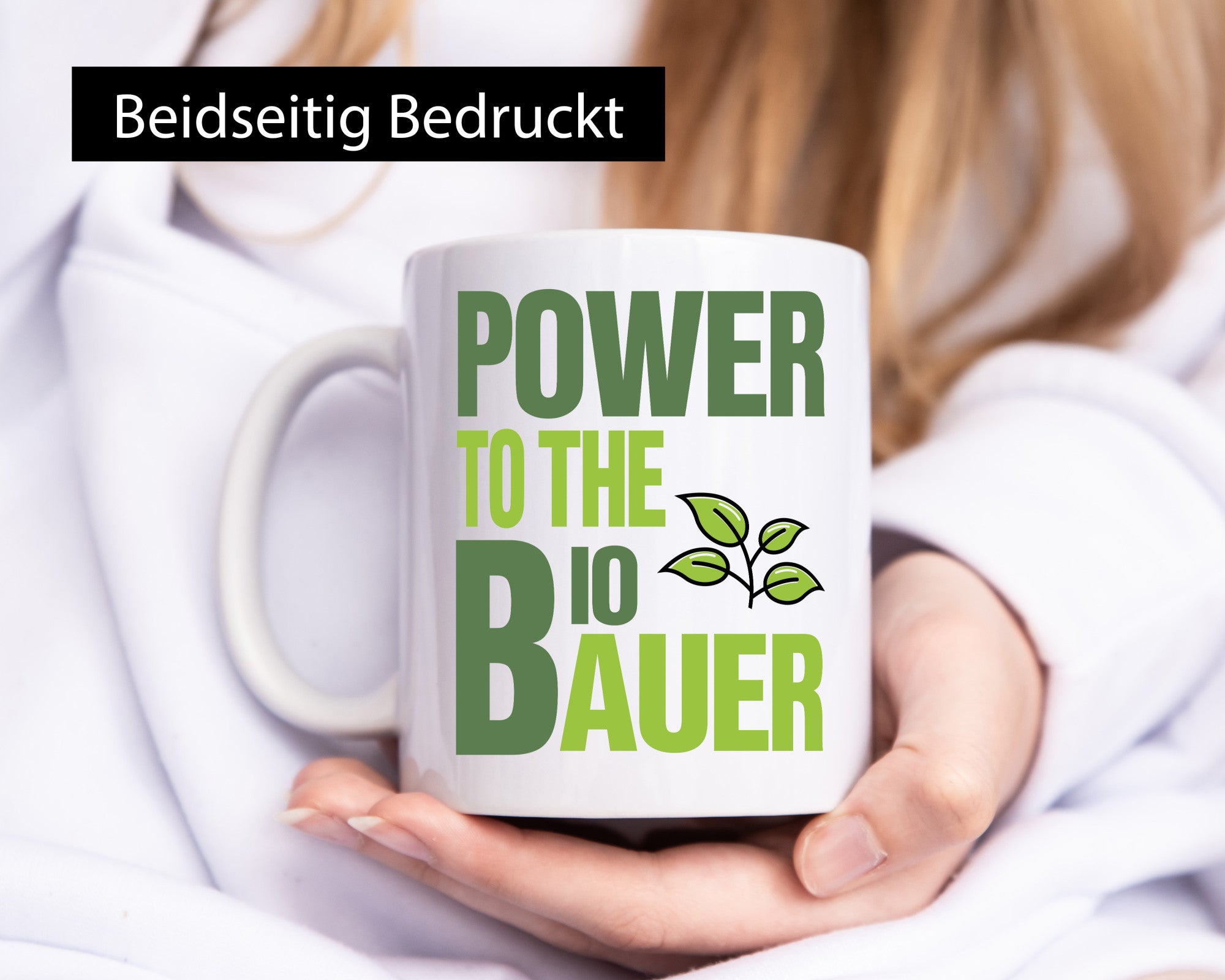 Bio Bauer Power | Landwirt Tasse Bauernhof Spruch lustig Humor Geschenkidee