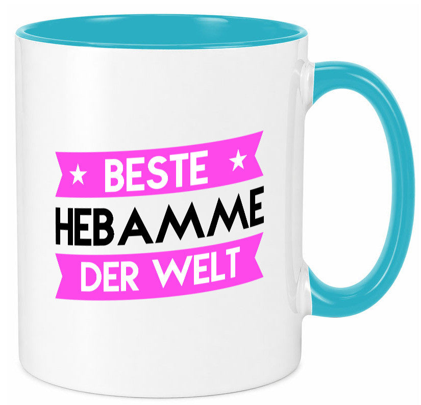 Beste Hebamme | Geburtshilfe lustiger Spruch Geschenk Humor Geschenkidee Tasse