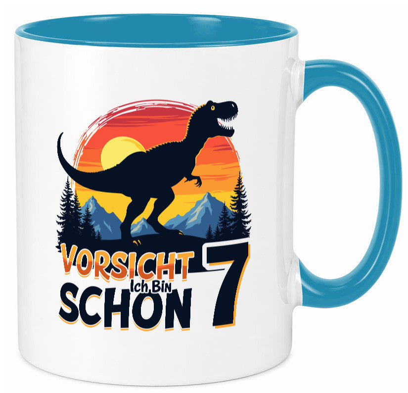 7. Geburtstag | 7 Jahre Dinosaurier v2 Geschenk Geschenkidee lustiger Spruch