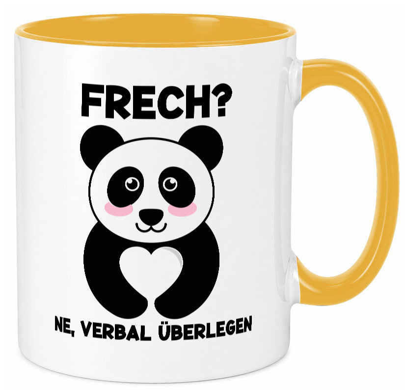 Frech | Verbal überlegen süßer Pandabär kecker Spruch lustiger Geschenk Humor Tasse