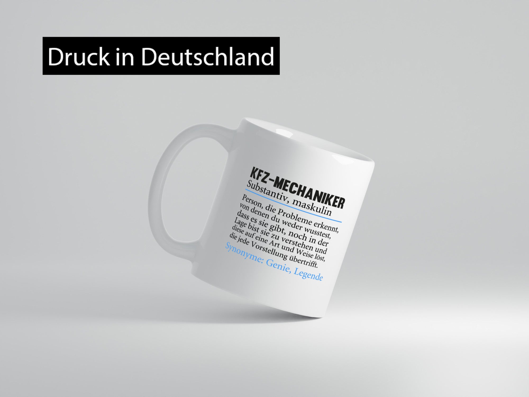 KFZ-Mechaniker | Spruch Werkstatt Mechaniker lustig Humor Geschenkidee Geschenk