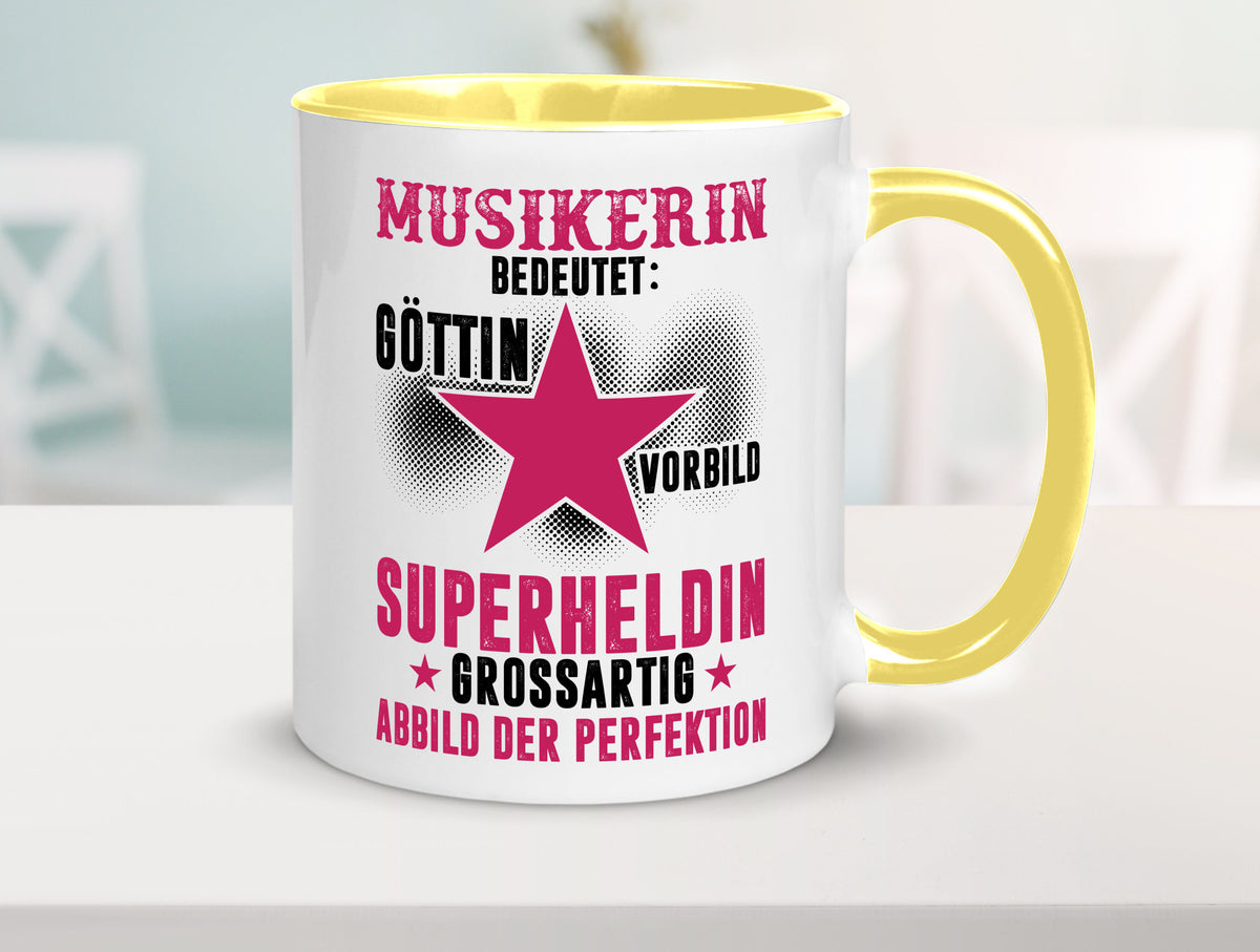 Bedeutung von Musikerin | Musik Musikantin Geschenk Humor Geschenkidee lustiger Tasse