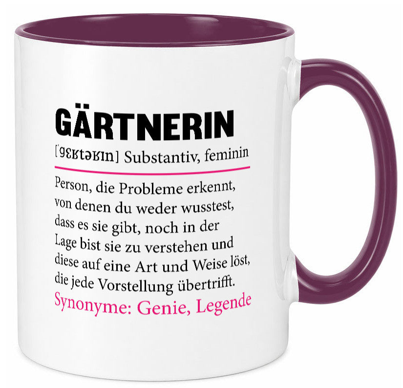 Gärtnerin | lustig Gartenbau Beruf Spruch Geschenk Arbeit Kollegen Büro Tasse