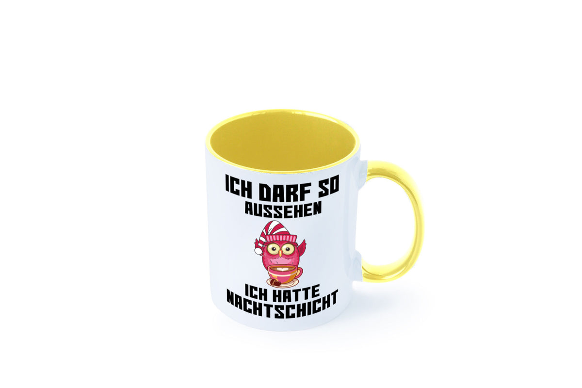 Nachtschicht Eule | Spruch Arbeit müde Nachtjob Geschenkidee Kollegen Büro Tasse