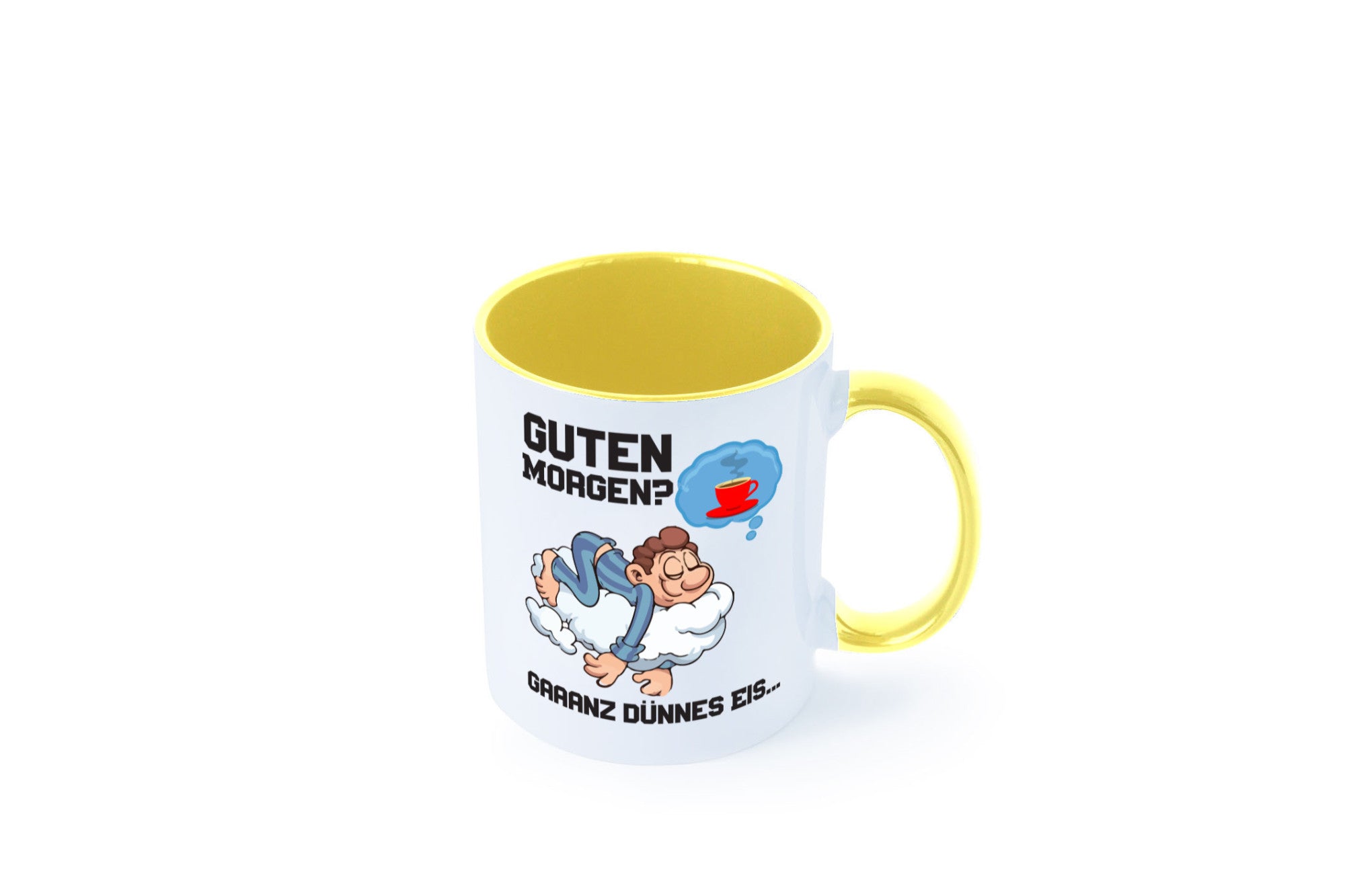 Ganz dünnes Eis | Morgenmuffel Tasse Kaffeetrinker Geschenkidee Humor