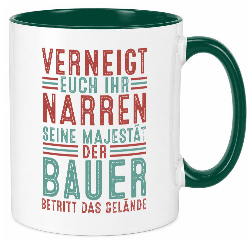 Verneigt euch: Bauer | Bauernhof Landwirtschaft v2 lustig Humor Geschenkidee