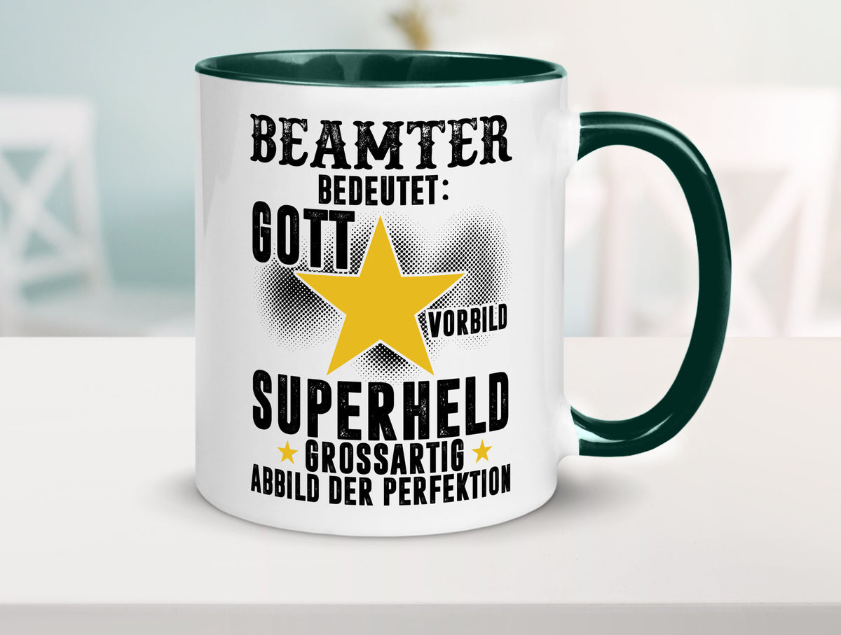 Bedeutung von Beamter | Verbeamtung öffentlicher Dienst Humor Geschenkidee Tasse
