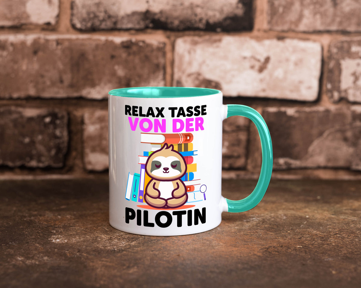 Relax Tasse: Pilotin | Definition Piloten lustiger Spruch Geschenk Humor