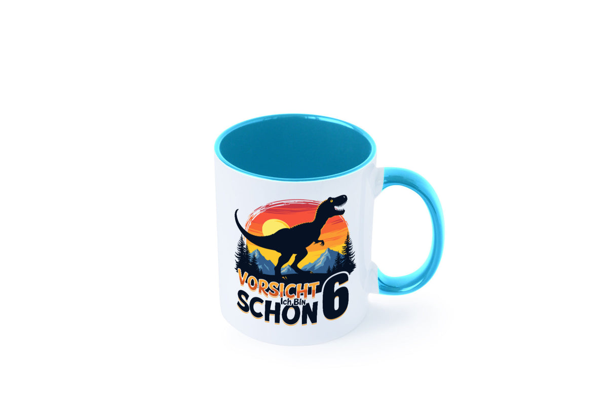 6. Geburtstag | 6 Jahre Dinosaurier Geschenkidee Humor Tasse