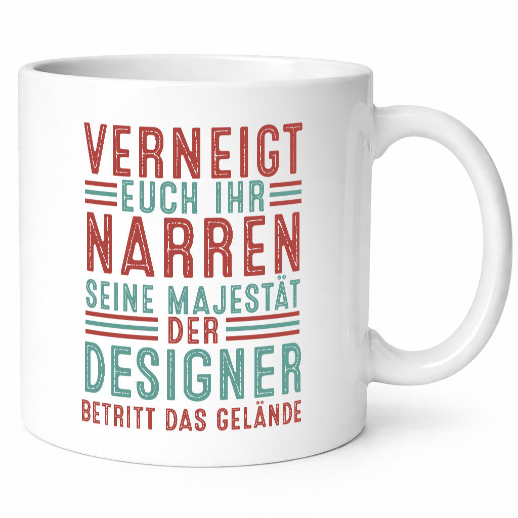 Verneigt euch: Designer Beruf | Mode v2 Humor Arbeit Kollegen Büro Geschenkidee