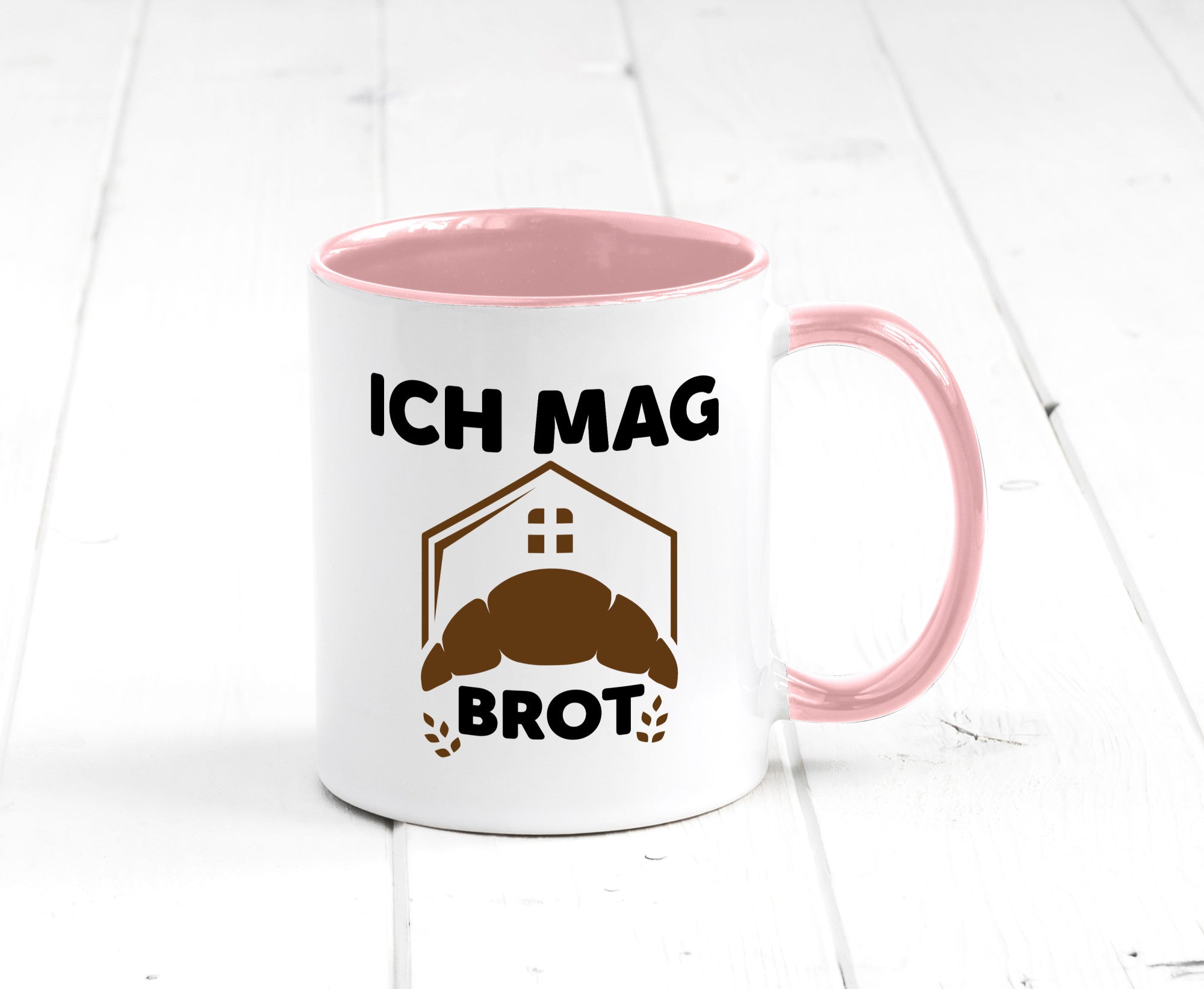 Ich mag Brot | Bäcker backen lustiger Spruch Geschenk Humor Geschenkidee Tasse