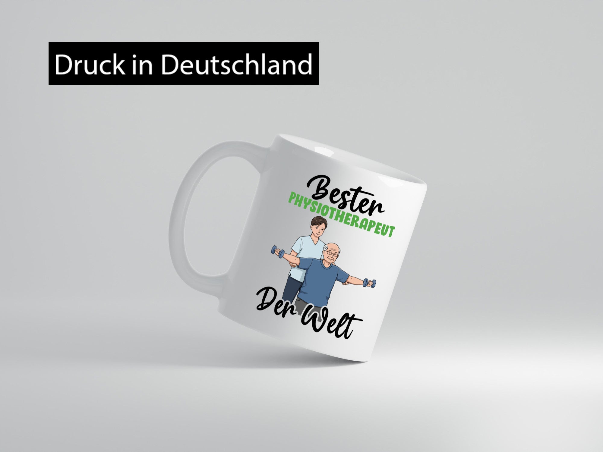 Bester Physiotherapeut v3 Geschenk Humor Geschenkidee lustiger Spruch Tasse