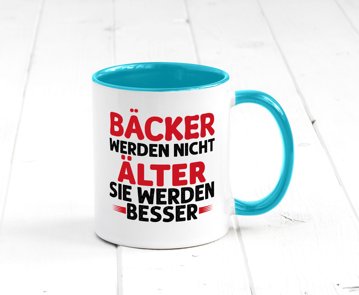 Bäcker werden nicht älter Sie besser lustig Humor Geschenkidee Geschenk Tasse