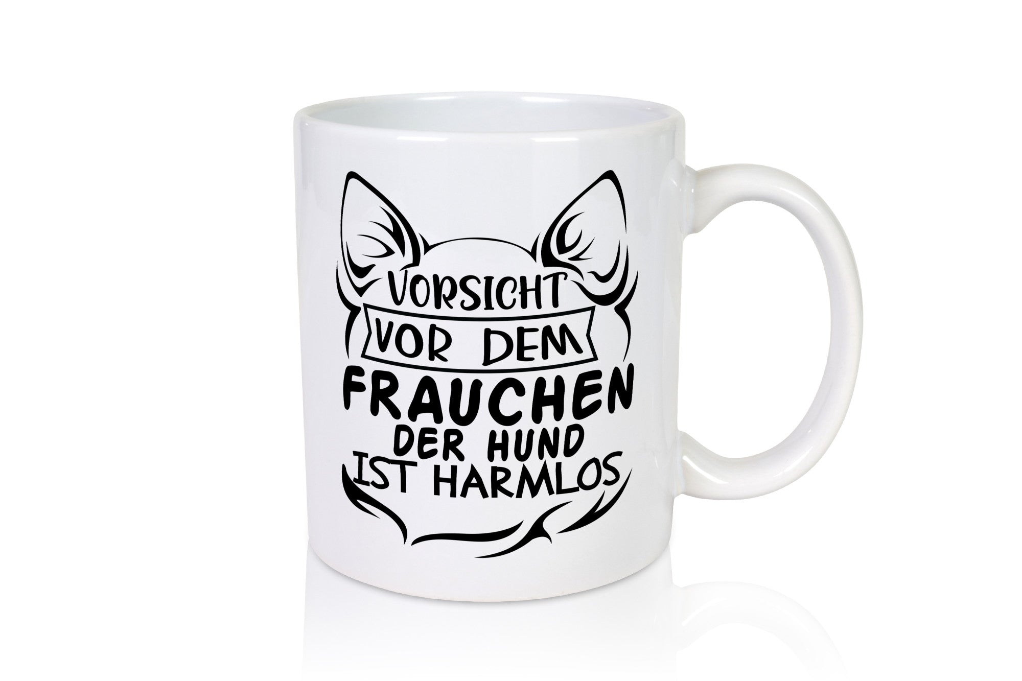 Vorsicht vor dem Frauchen der Hund ist Harmlos Humor Tierliebhaber Geschenkidee
