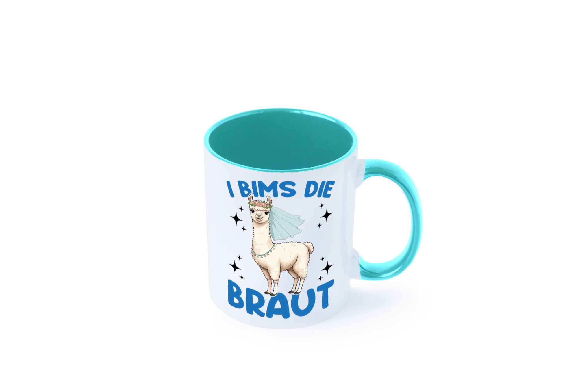 I Bims die Braut | Lama JGA Hochzeit lustig Humor Geschenkidee Geschenk Tasse
