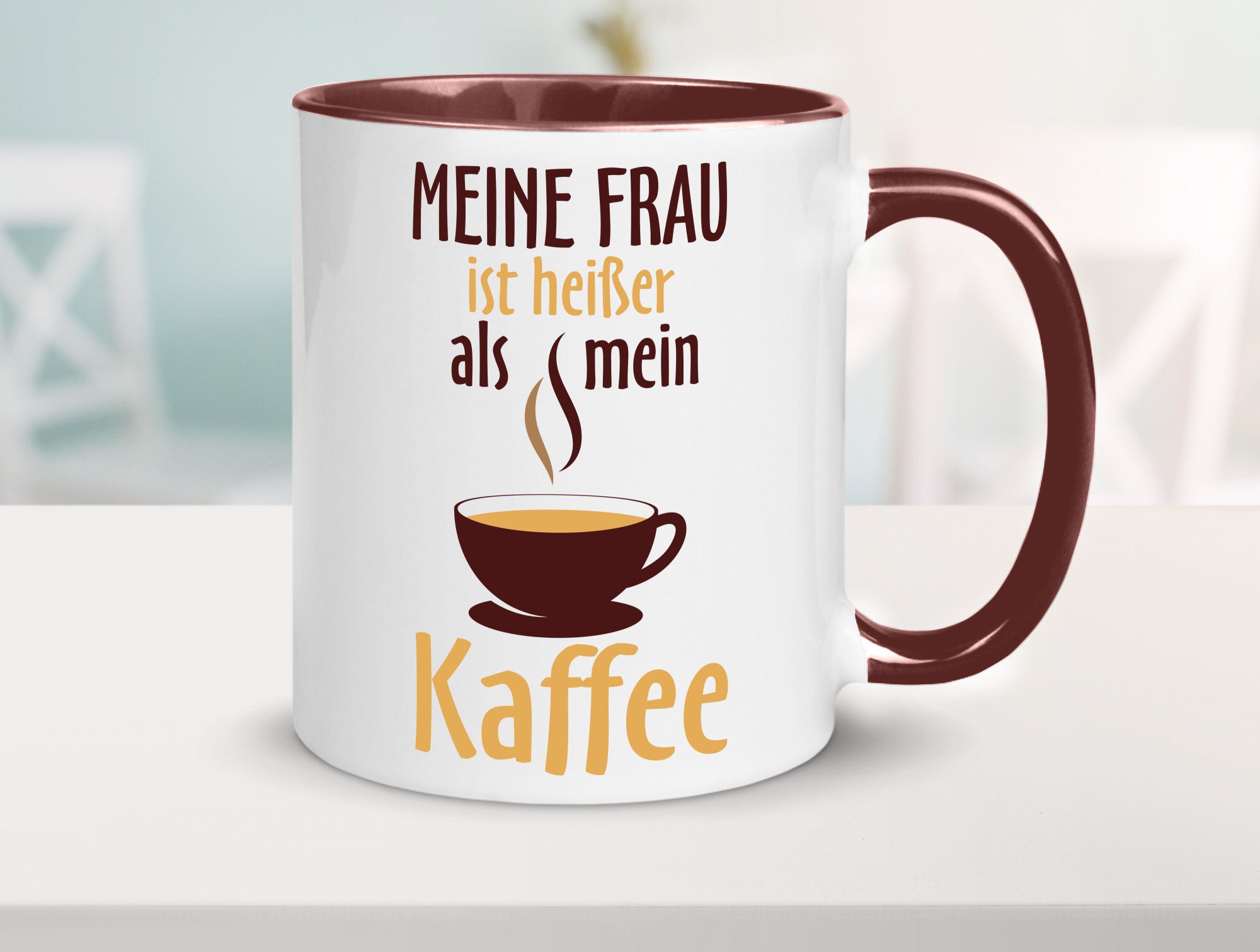 Meine Frau ist heißer als Kaffee | Ehe Partnerschaft Geschenk Humor