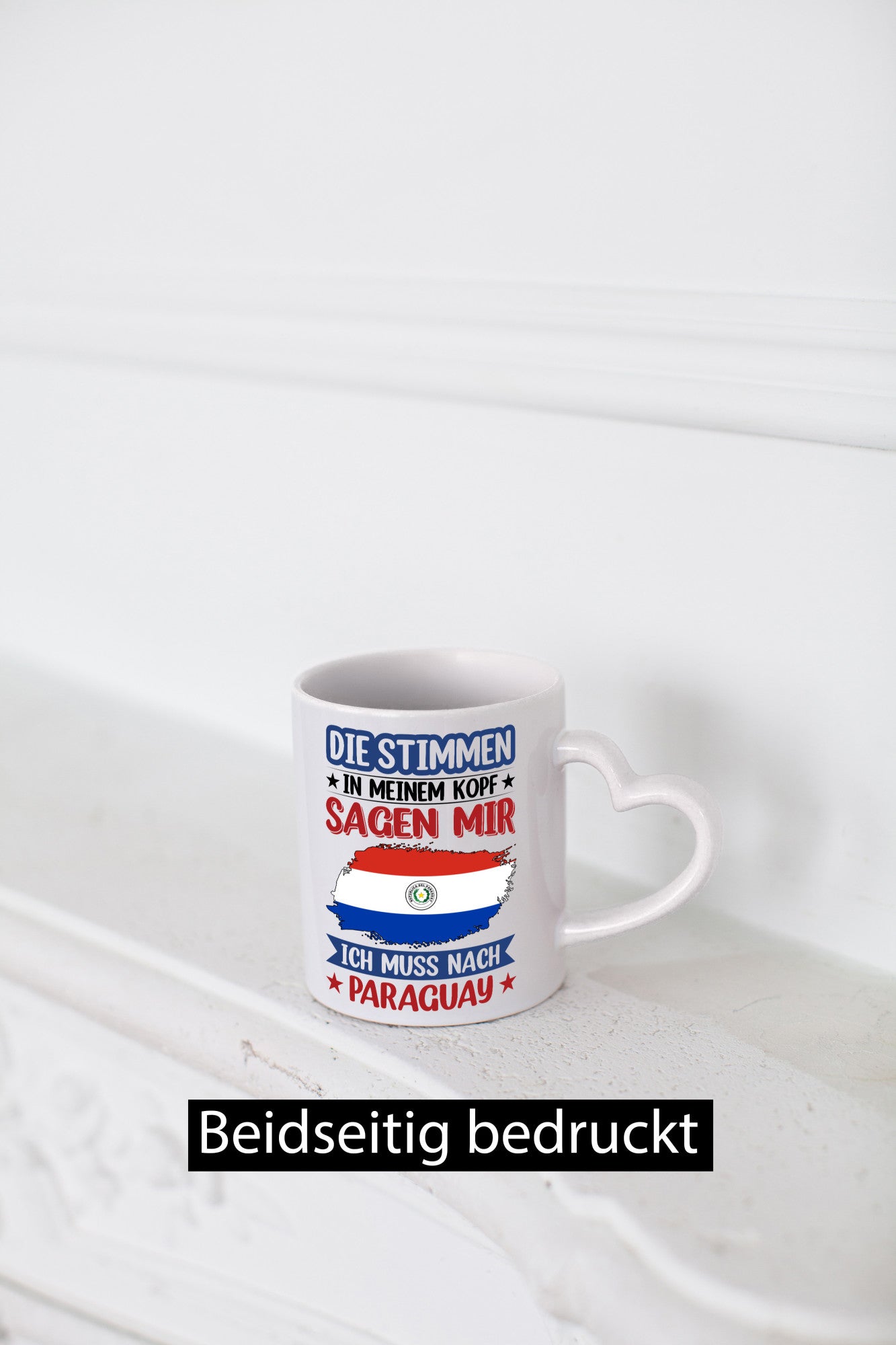 Paraguay | Urlaub Stimmen in meinem Kopf Traumland v2 Geschenkidee Humor Tasse