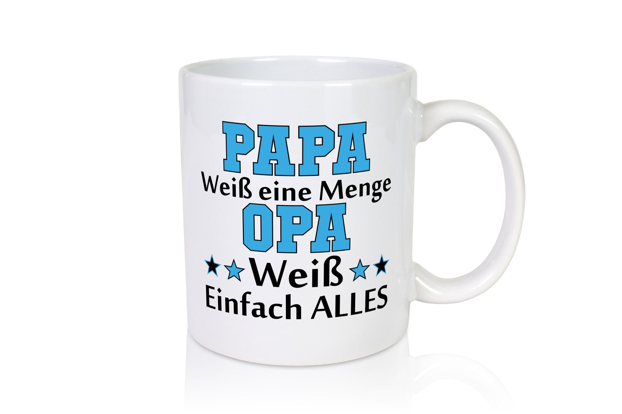 Papa weiß eine Menge, Opa alles | Sterne lustig Familie Geschenkidee Geschenk