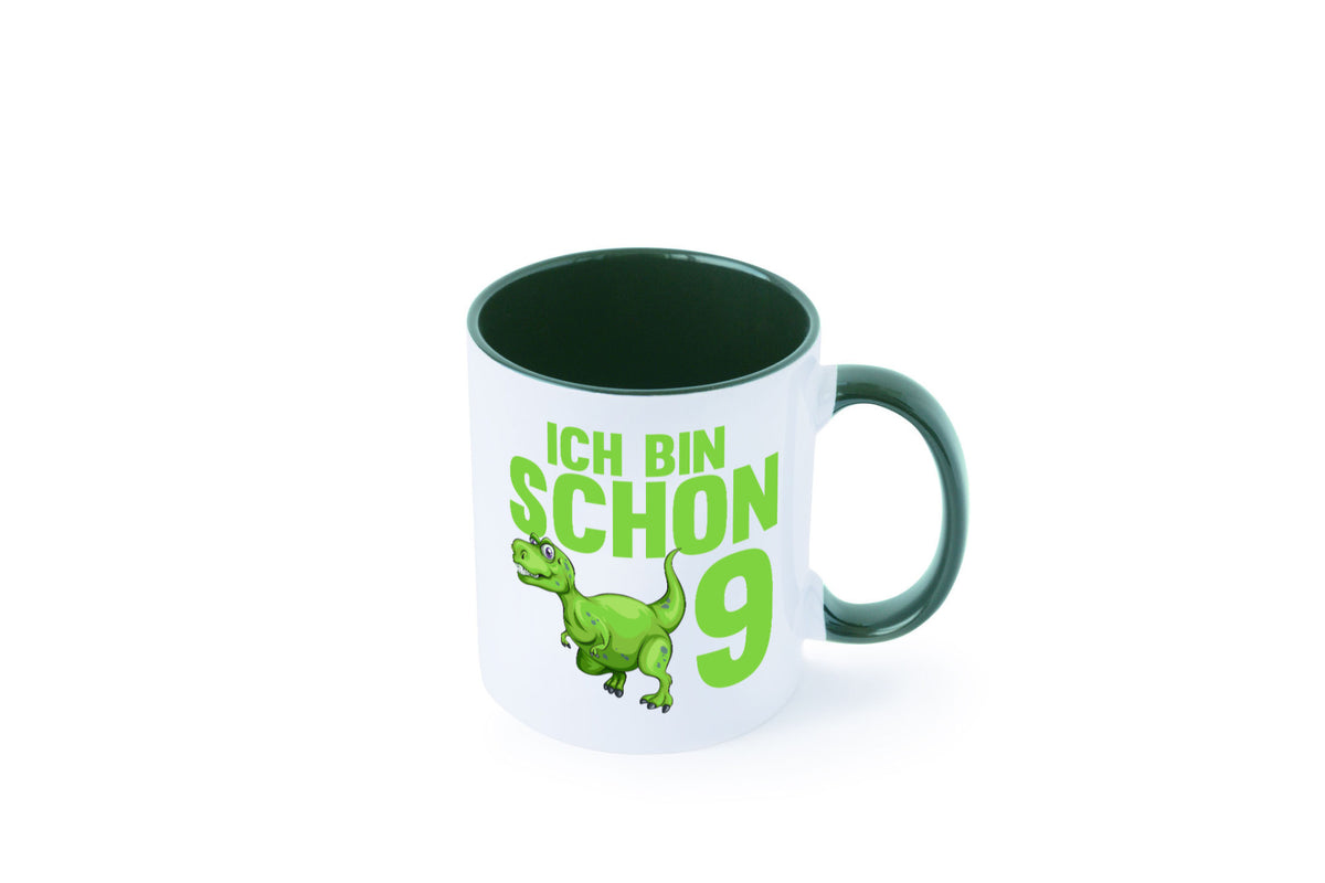9. Geburtstag | 9 Jahre Dino Dinosaurier Geschenkidee Humor Tasse