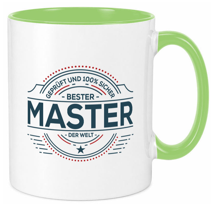 Geprüft und sicher: Master | Universität Student lustig Humor Geschenkidee