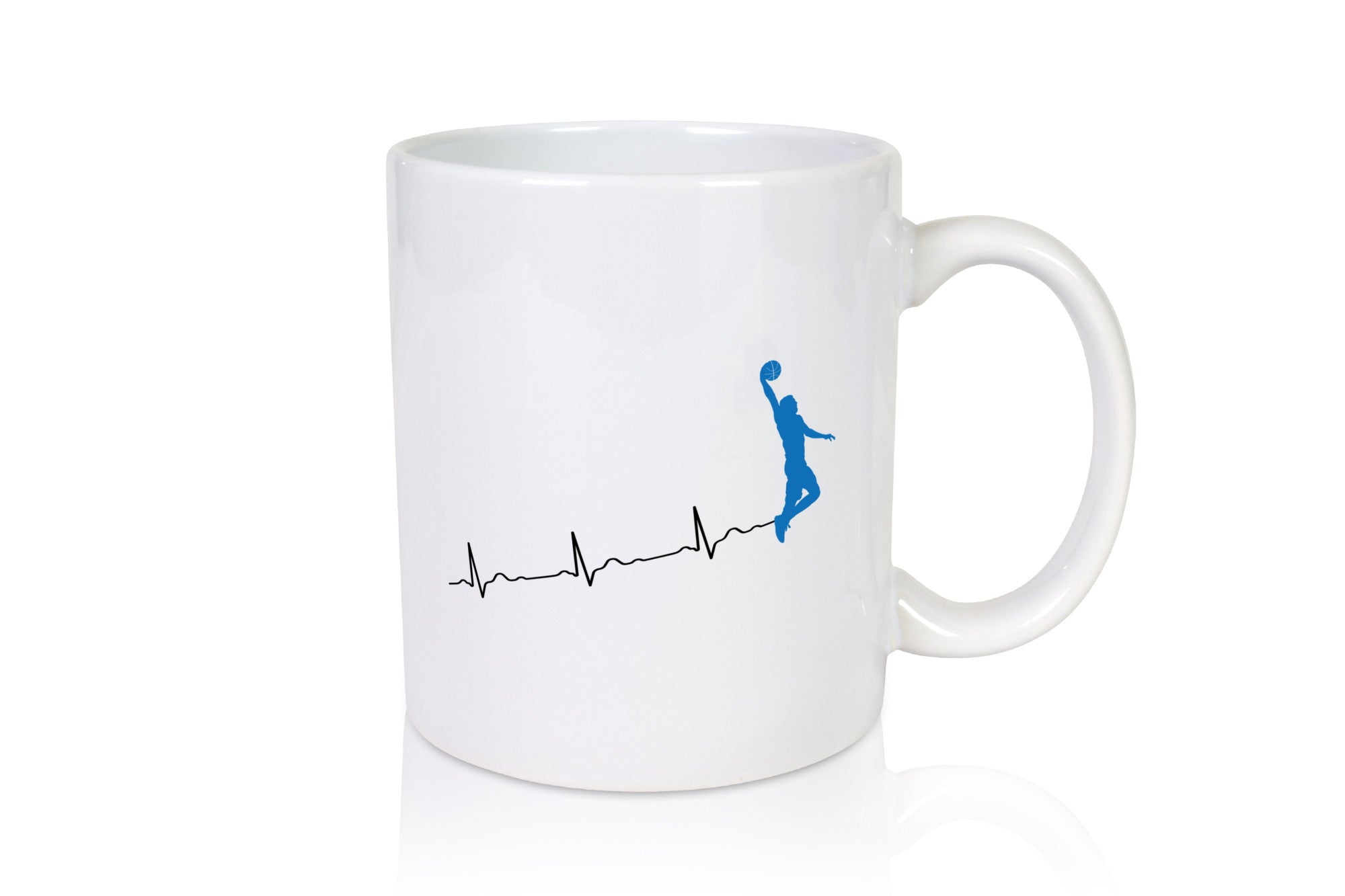 Herzschlag Basketball | Motiv Sport Ballsport Humor Geschenkidee Tasse