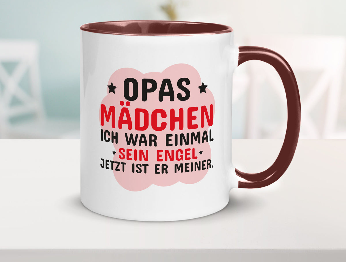Opas Mädchen | Trauer Tasse Abschied Enkelin lustig Familie Geschenkidee
