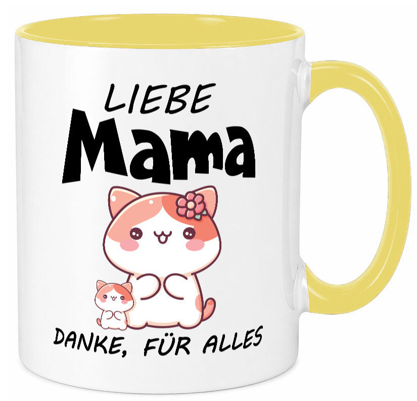 Liebe Mama Danke, für alles | Muttertag Beste Geschenk Familie Geschenkidee Tasse