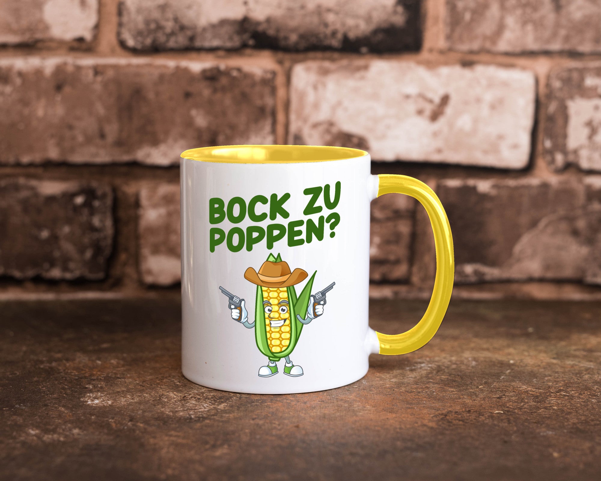 Bock auf Poppen | Mais Lustig Geschenk Humor Geschenkidee lustiger Spruch Tasse