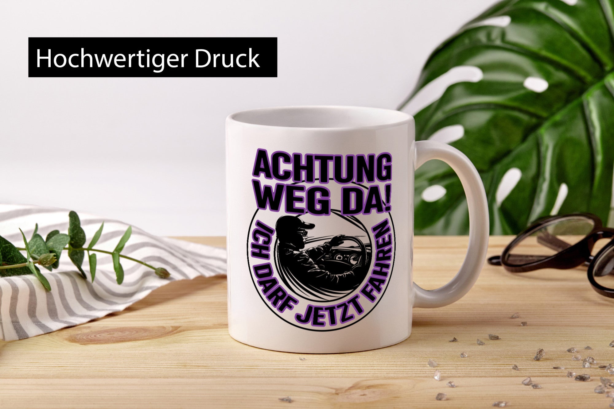 Achtung weg da ich darf jetzt Fahren | Führerschein lustig Humor Geschenkidee