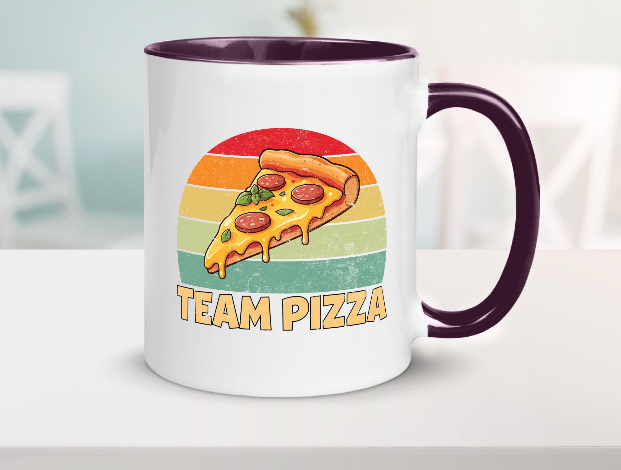 Team Pizza | Pizzaliebhaber Lover v2 Geschenkidee Humor Tasse