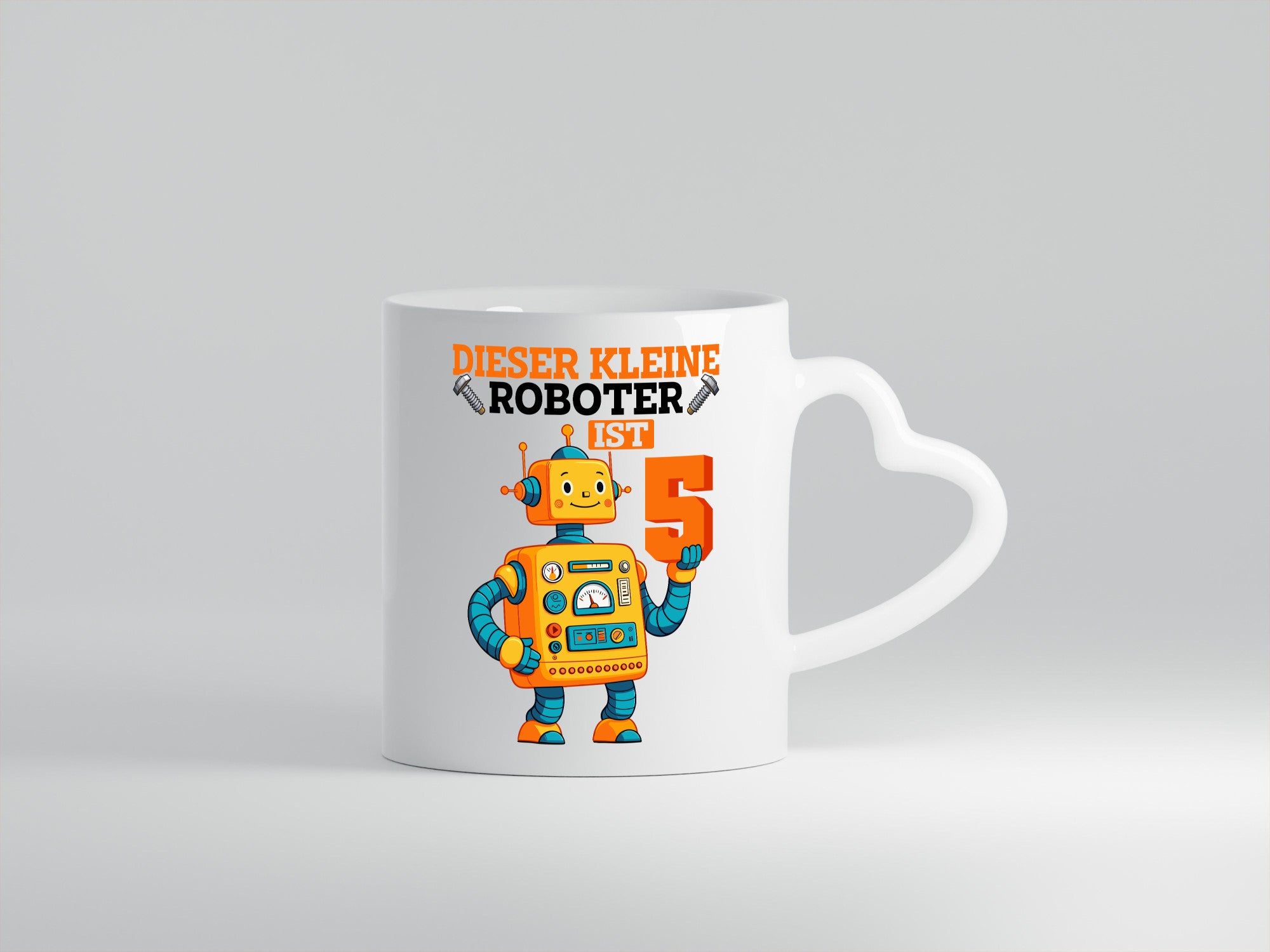 5. Geburtstag | 5 Jahre Roboter Junge lustiger Spruch Geschenk Geschenkidee