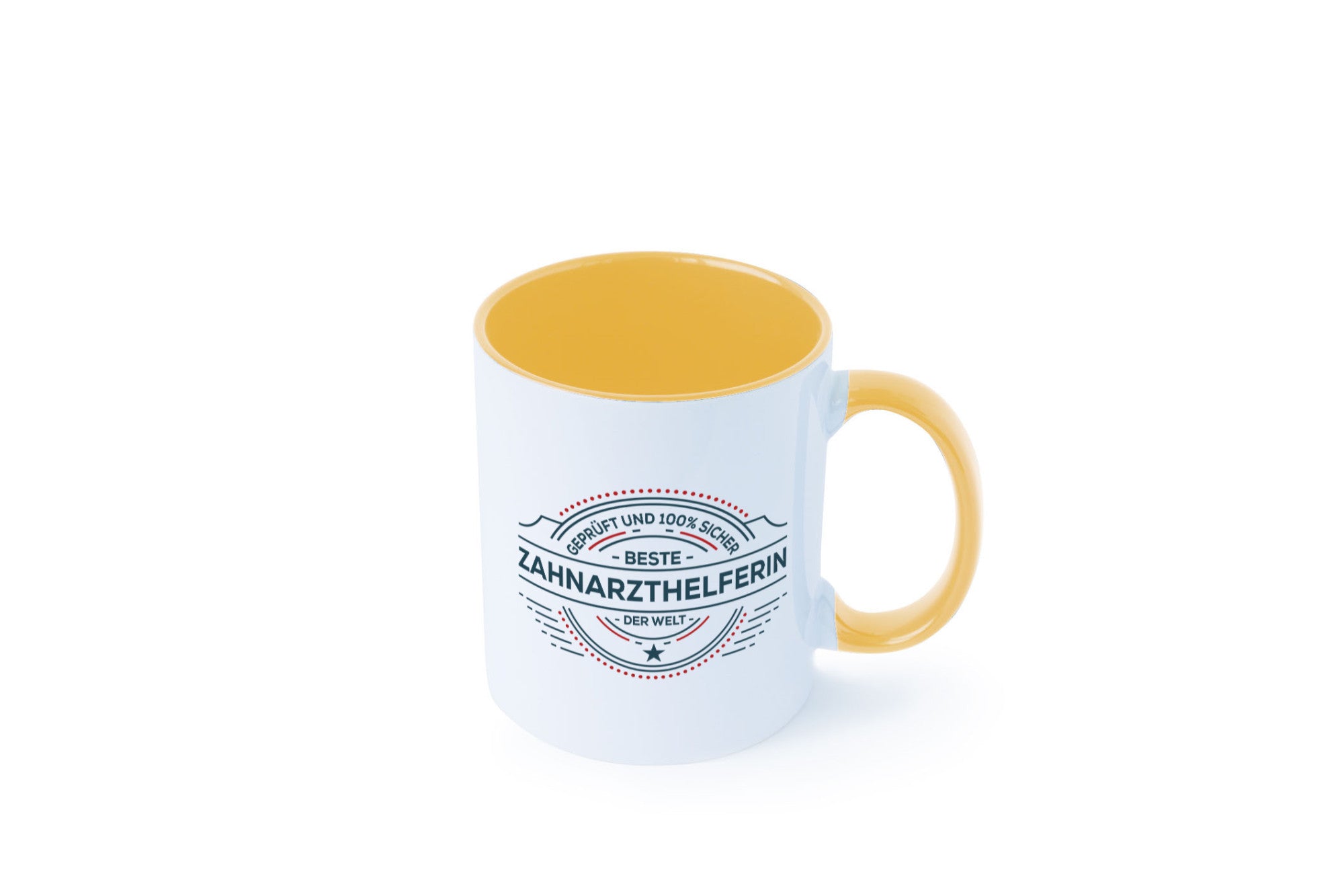 Geprüft und sicher: Zahnarzthelferin | Zahnmedizin Humor Geschenkidee Tasse