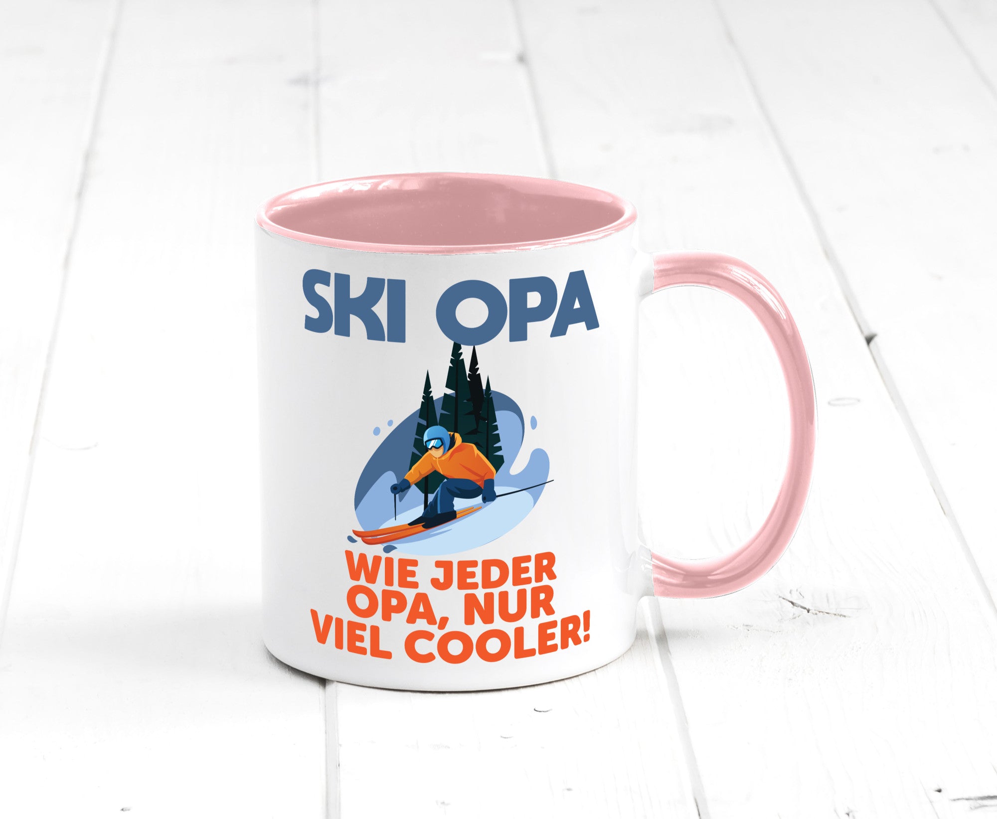 Ski Opa, normal, nur cooler | Skifahrer Bäume Schnee Geschenkidee Familie Humor