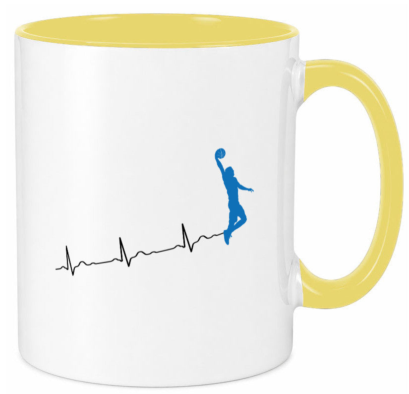 Herzschlag Basketball | Motiv Sport Ballsport Humor Geschenkidee Tasse