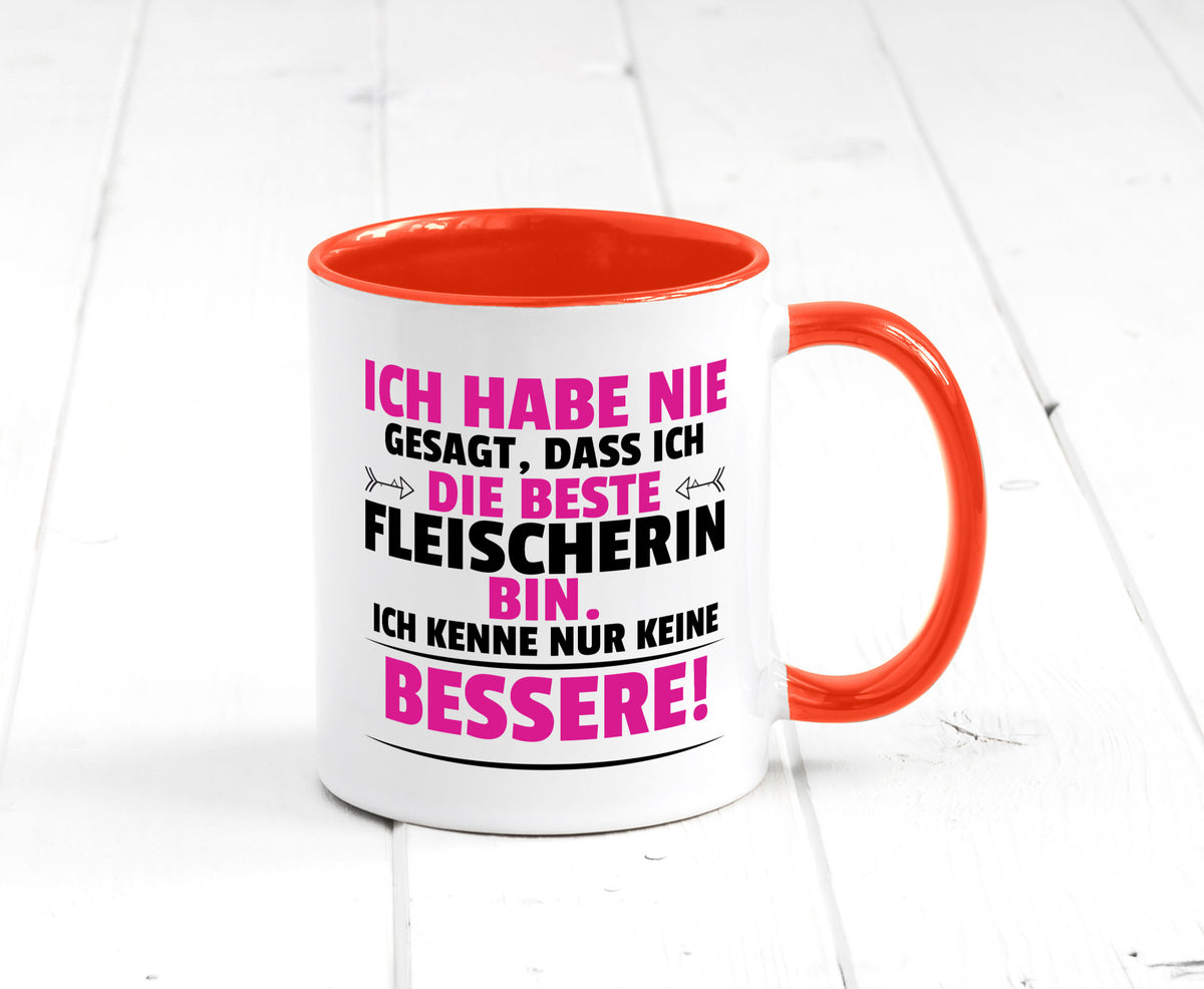 Die Beste Fleischerin | Schlachterei lustiger Spruch Geschenk Humor Tasse
