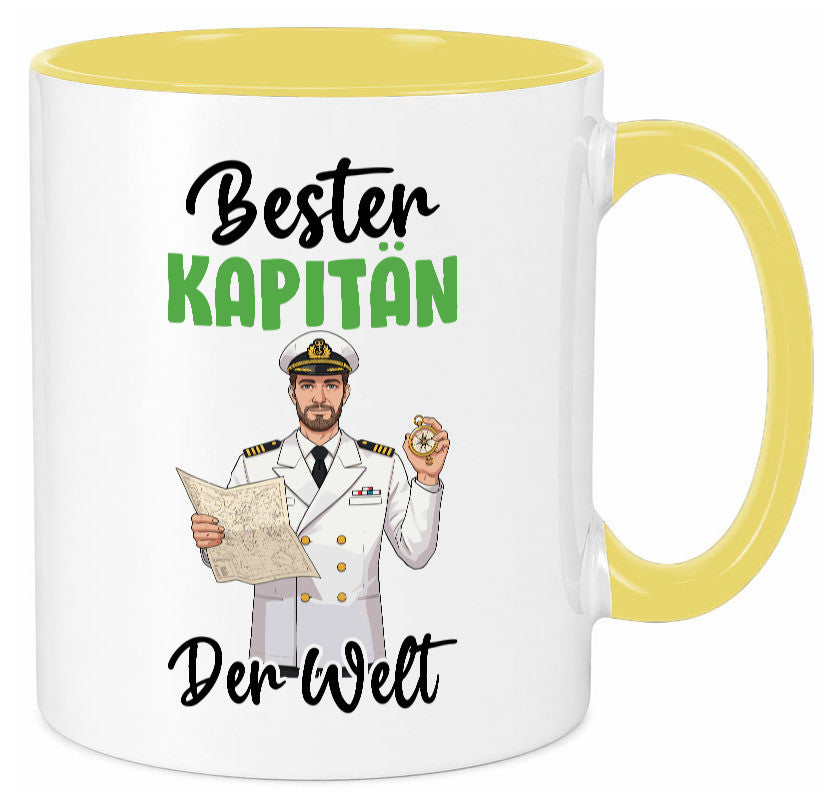 Bester Kapitän | Schiffskapitän Schiff v2 Geschenk Humor Geschenkidee lustiger Tasse