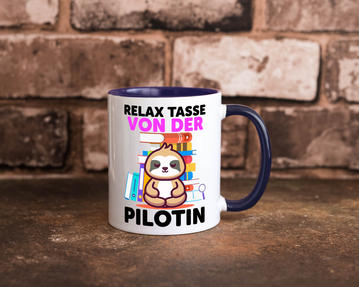 Relax Tasse: Pilotin | Definition Piloten lustiger Spruch Geschenk Humor