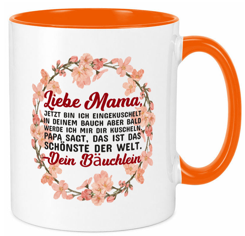 Liebe Mama | Schwangerschaft Tasse Baby süß Humor Familie Geschenkidee