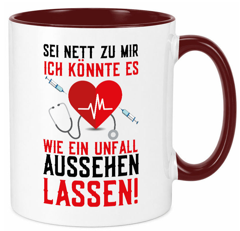 Sei nett zu mir | Krankenschwester Arzt Klinik Spritze v2 lustig Humor