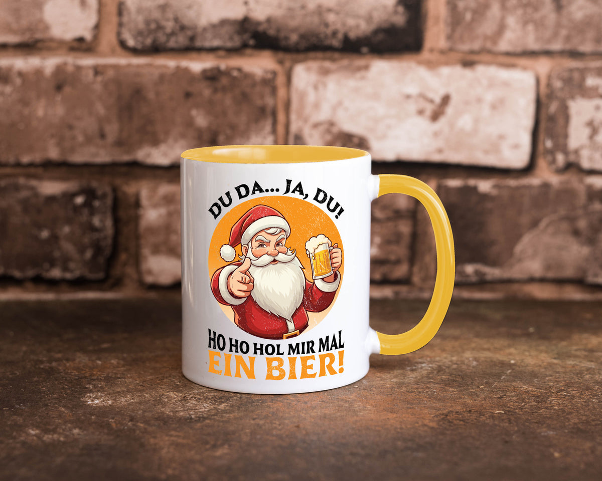 Hol mir mal ein Bier | Ugly Christmas Santa lustig Humor Geschenkidee Geschenk Tasse